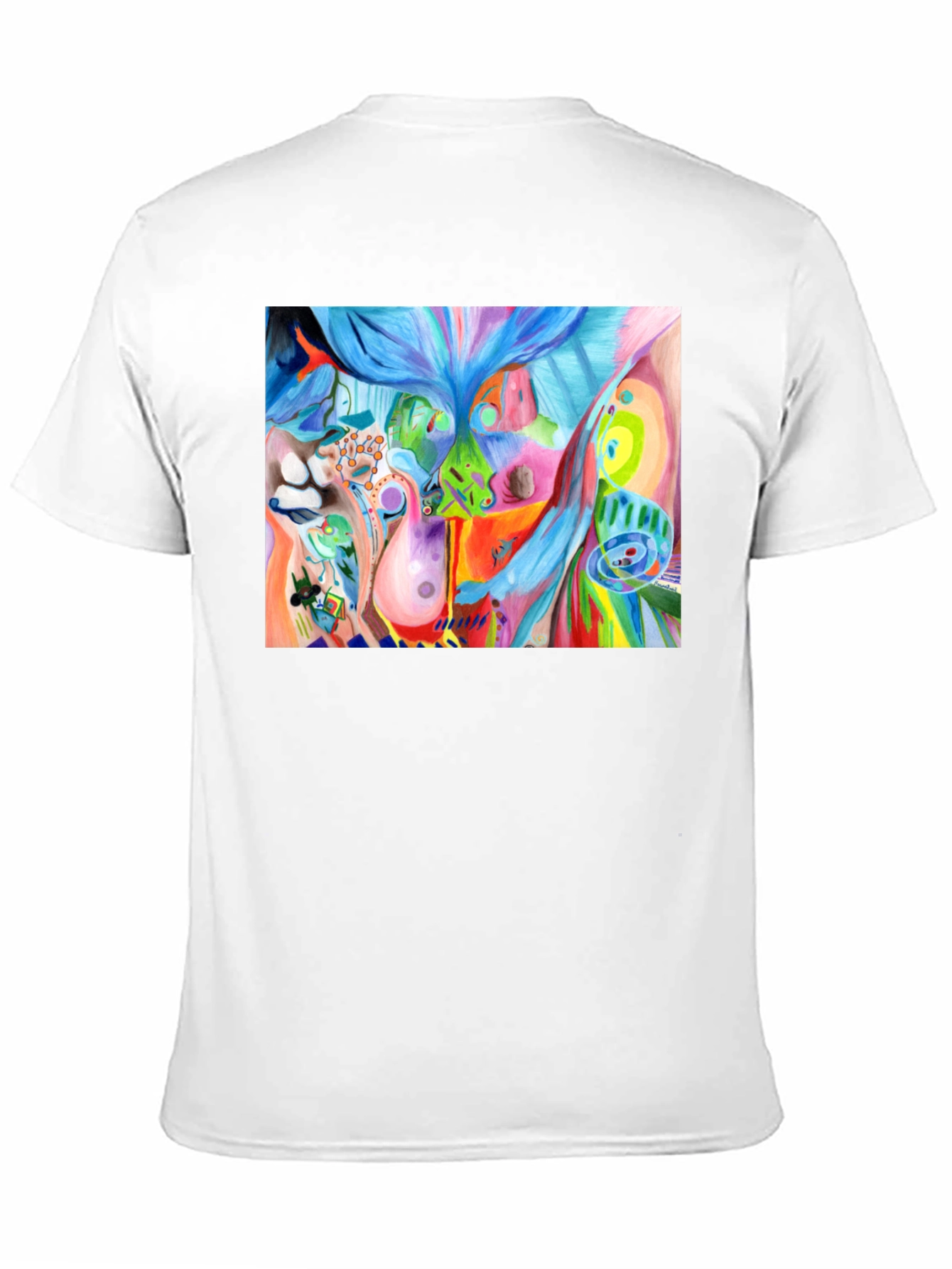 Abstract Art Graphic Tee - Unisex Black T-Shirt