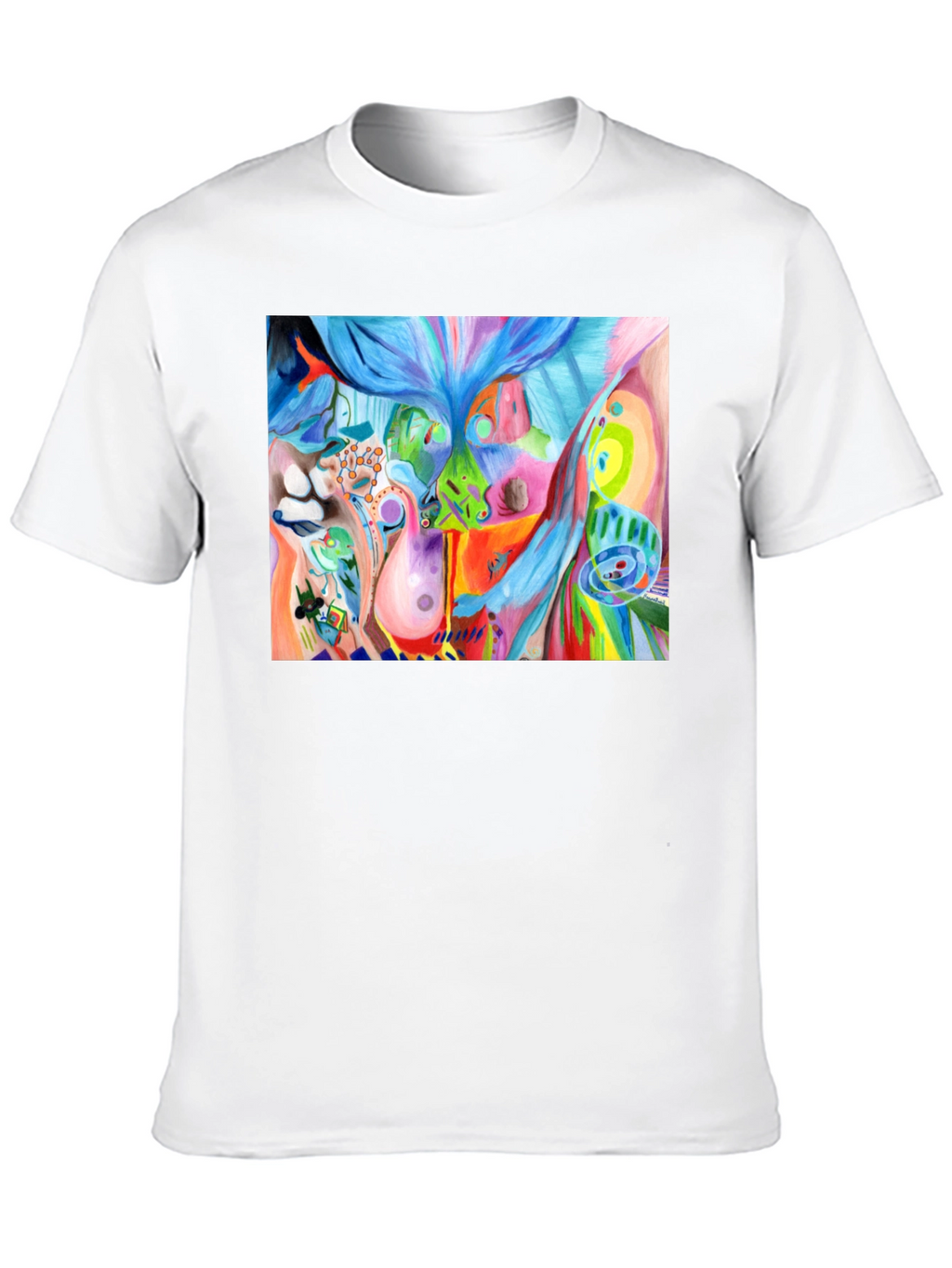 Abstract Art Graphic Tee - Unisex Black T-Shirt