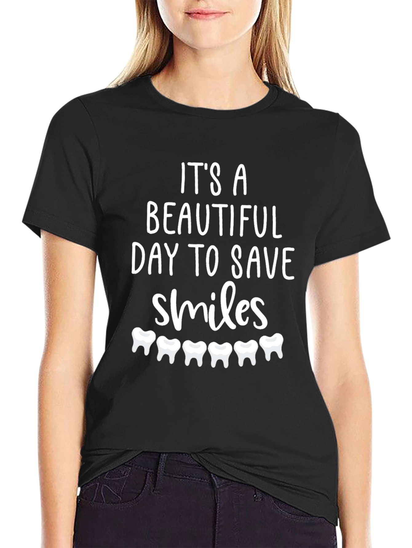 Dentist T-Shirt: Beautiful Day to Save Smiles