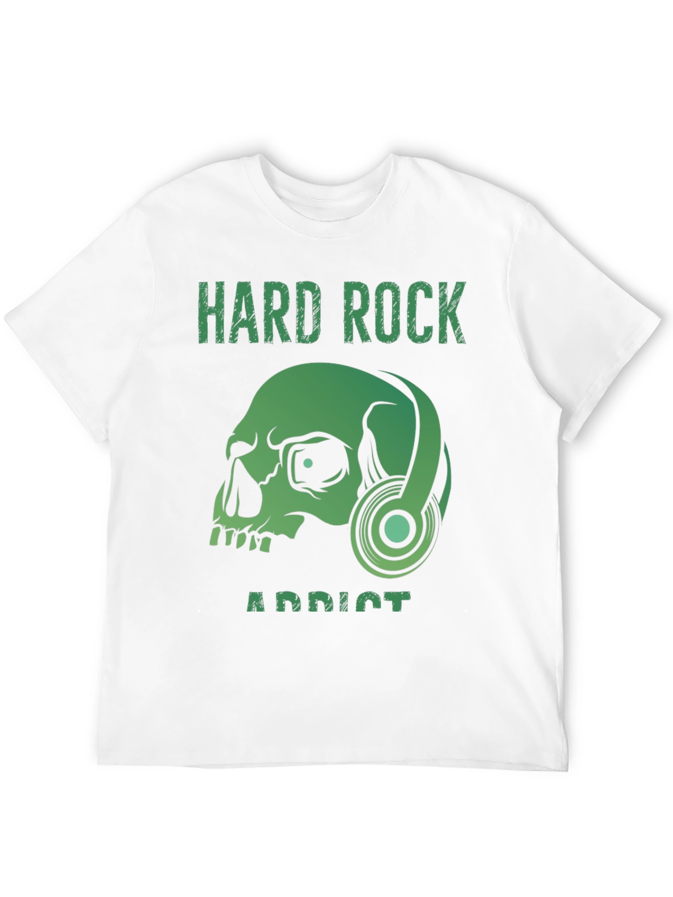 Hard Rock Addict T-Shirt: Skull & Headphones