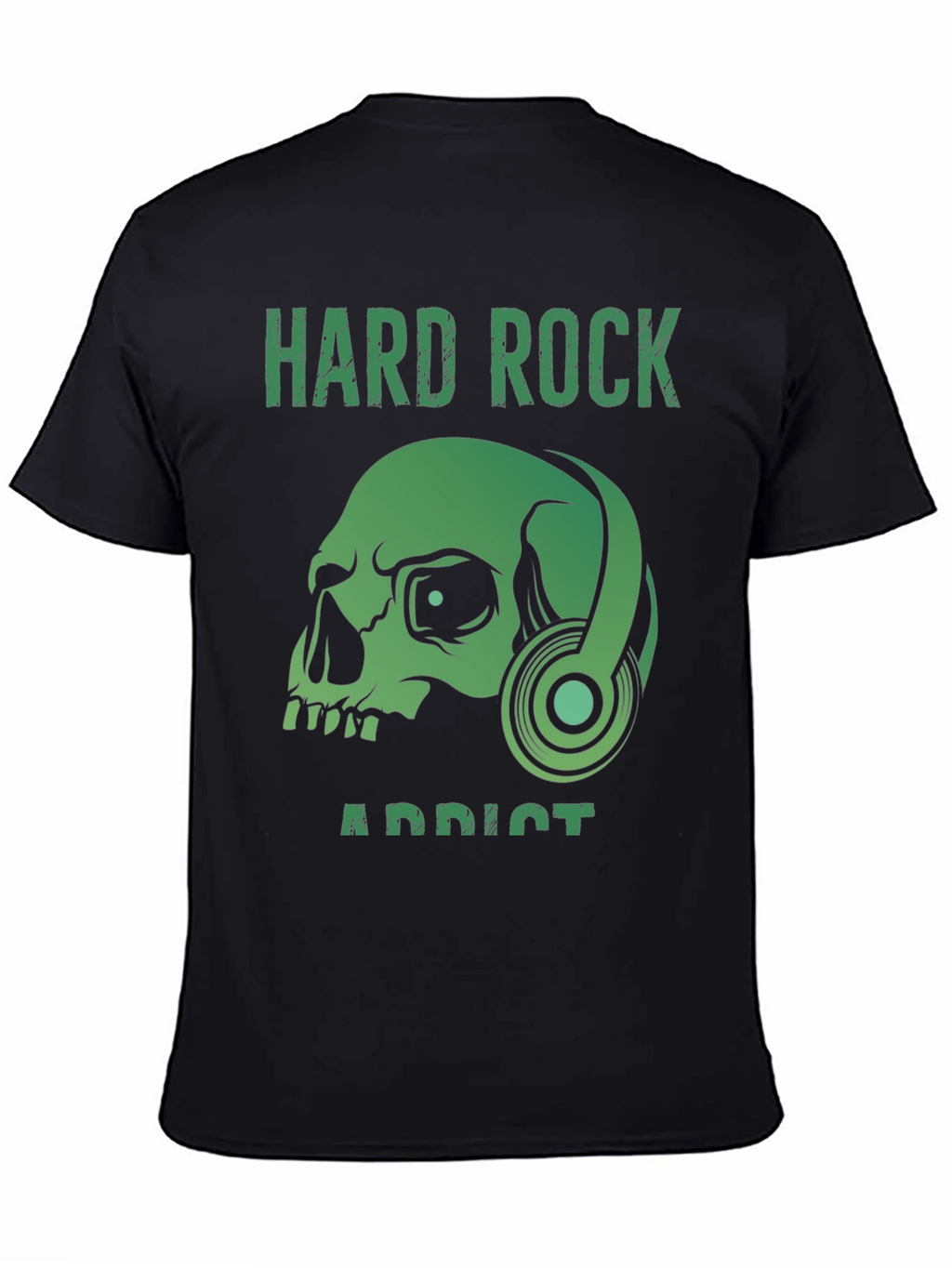 Hard Rock Addict T-Shirt: Skull & Headphones
