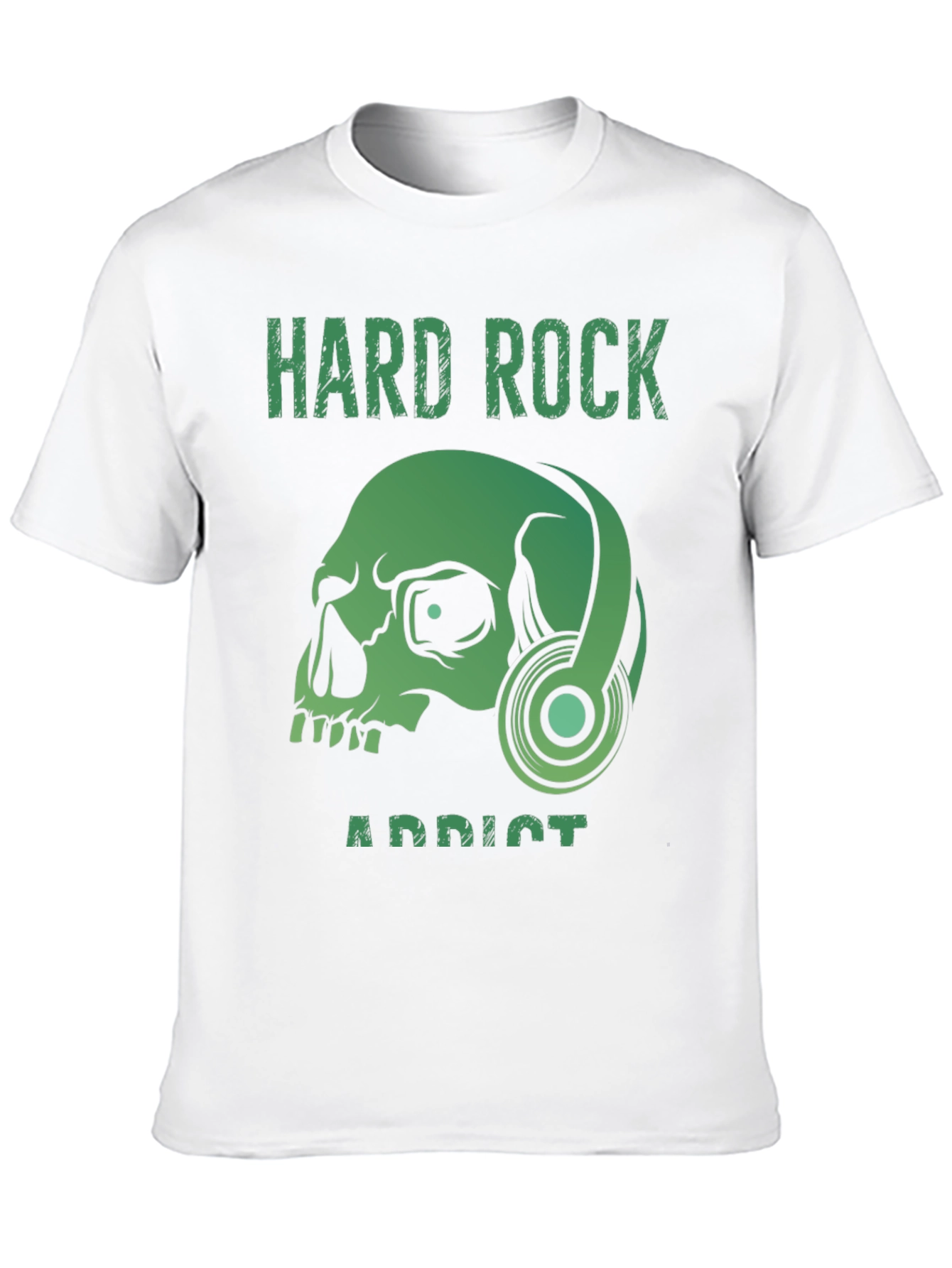 Hard Rock Addict T-Shirt: Skull & Headphones