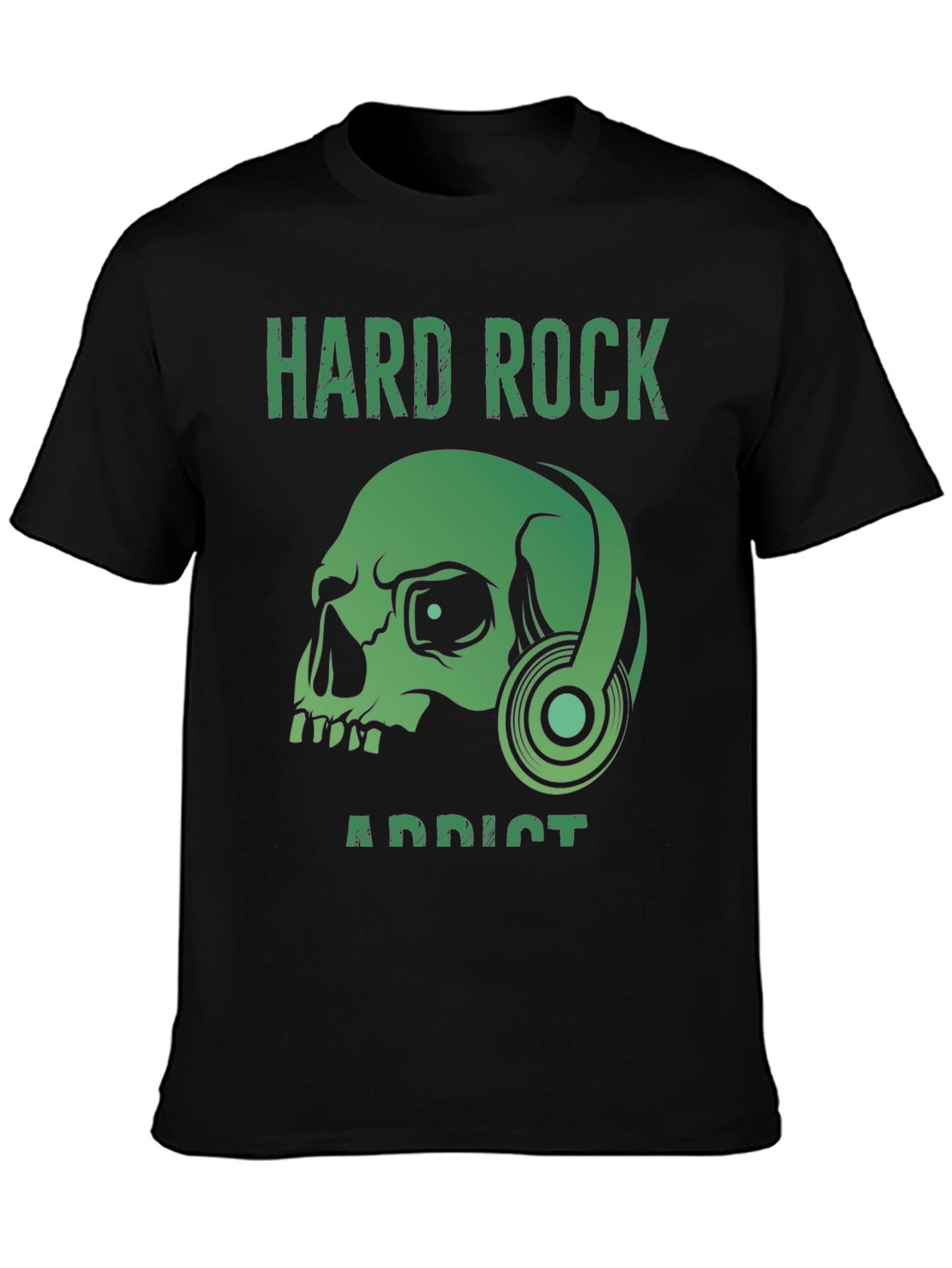 Hard Rock Addict T-Shirt: Skull & Headphones