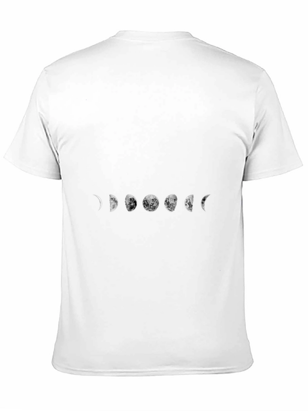 Lunar Phase Graphic Tee - Black Cotton Blend