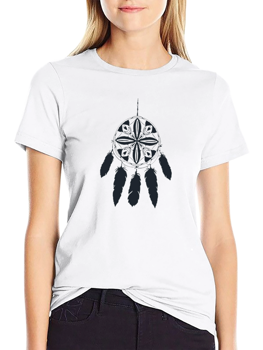 Dreamcatcher Graphic T-Shirt - Soft Black Tee