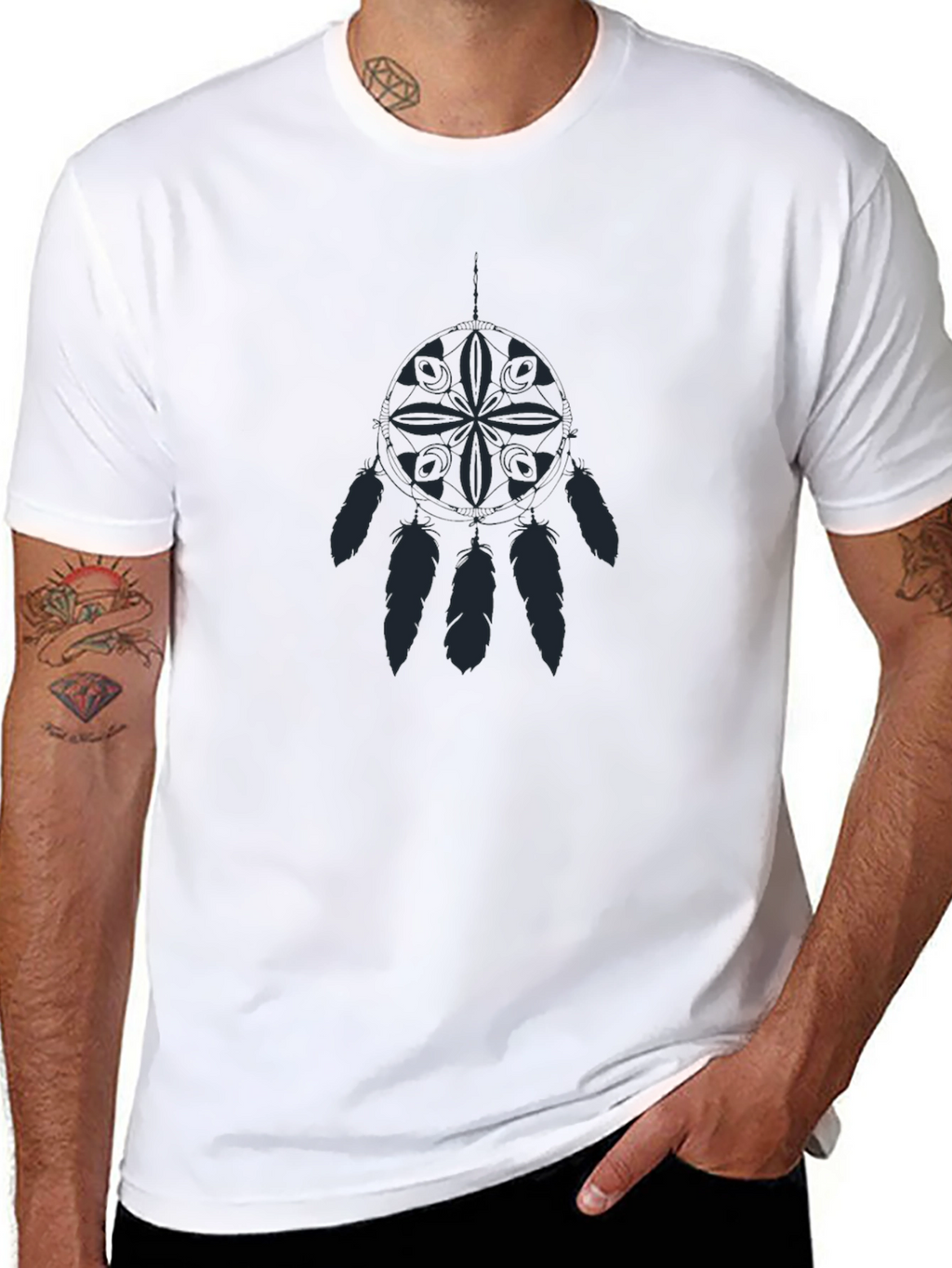 Dreamcatcher Graphic T-Shirt - Soft Black Tee