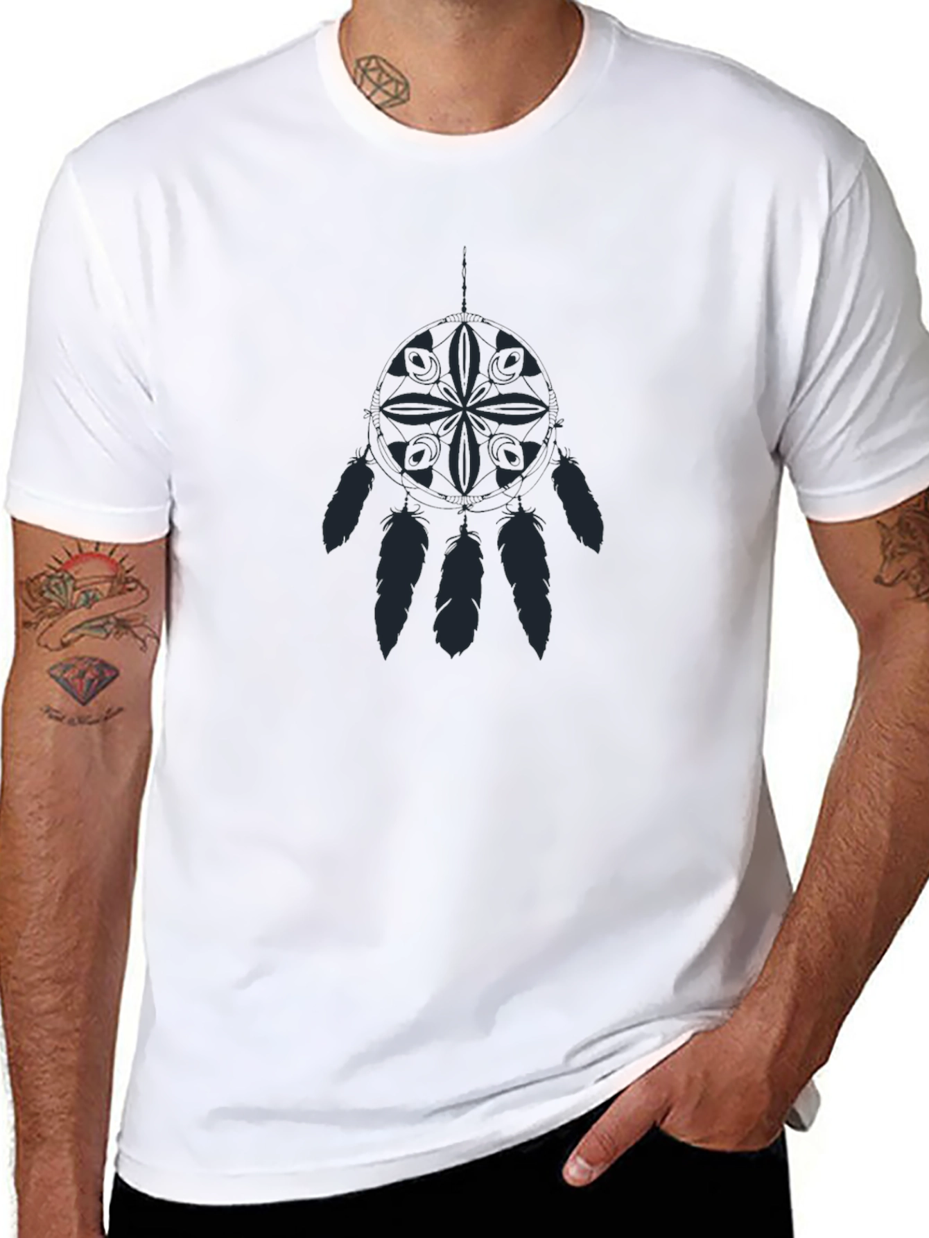 Dreamcatcher Graphic T-Shirt - Soft Black Tee