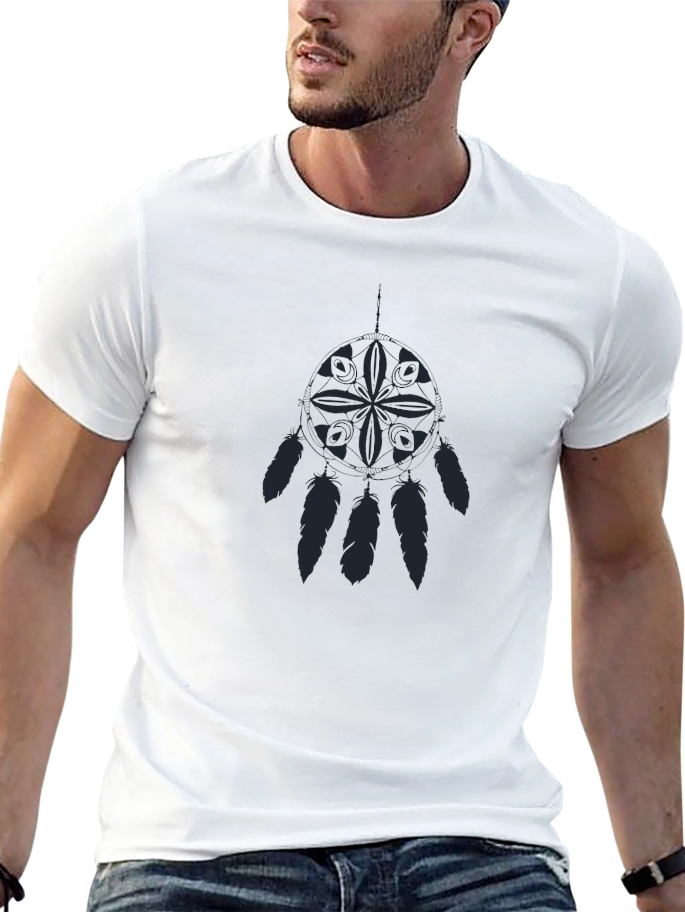 Dreamcatcher Graphic T-Shirt - Soft Black Tee