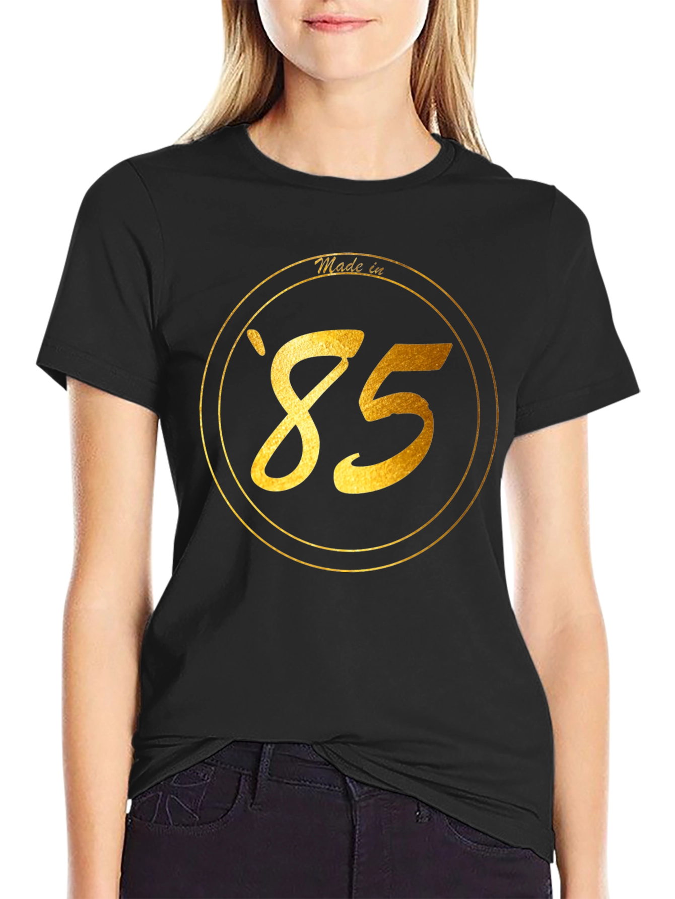 Made in 85 Graphic Tee - Vintage Style Black T-Shirt