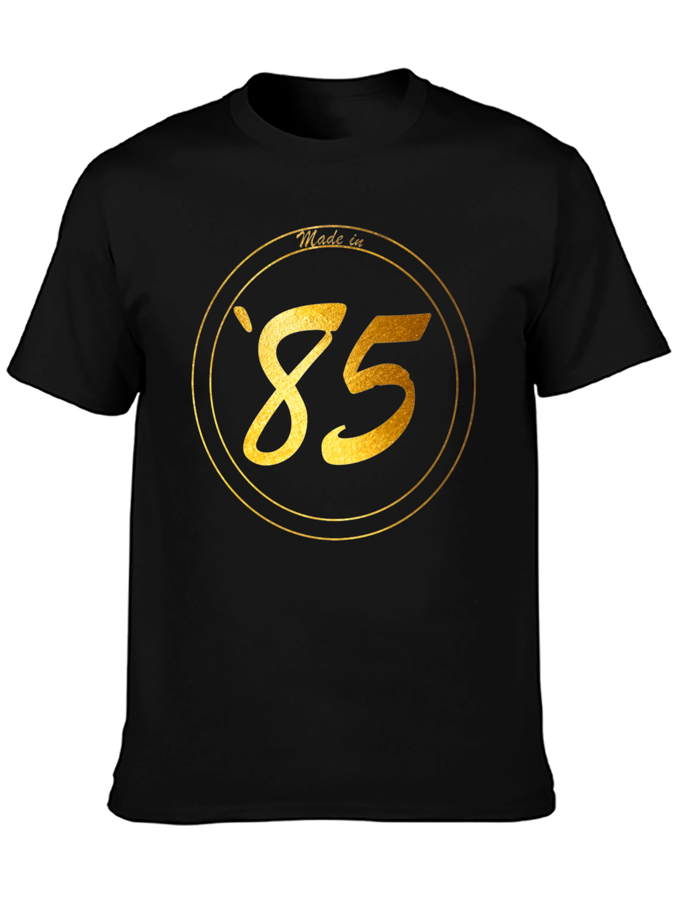 Made in 85 Graphic Tee - Vintage Style Black T-Shirt