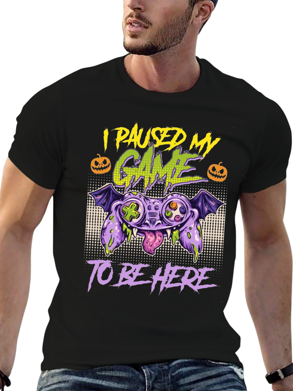 Paused Game Halloween T-Shirt
