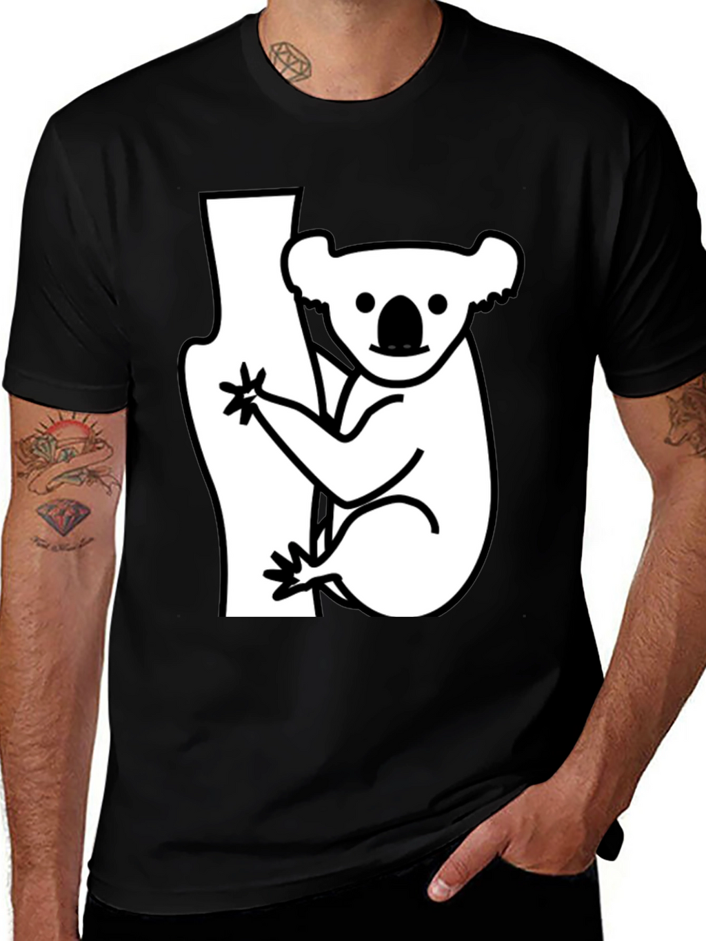 Koala Graphic Tee - Casual Comfort