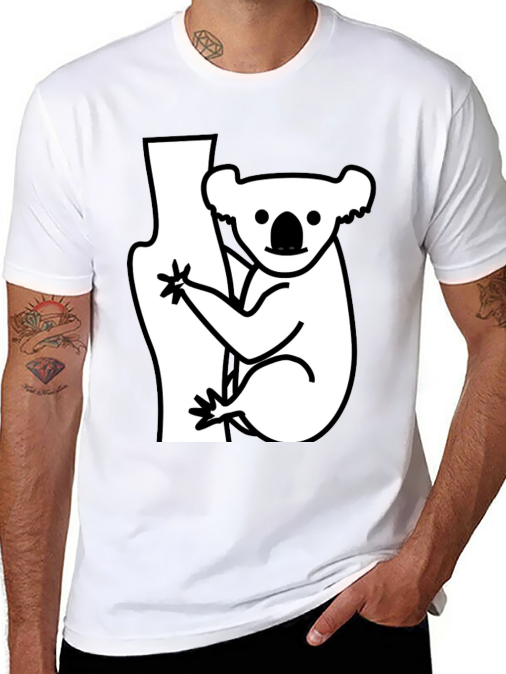 Koala Graphic Tee - Casual Comfort