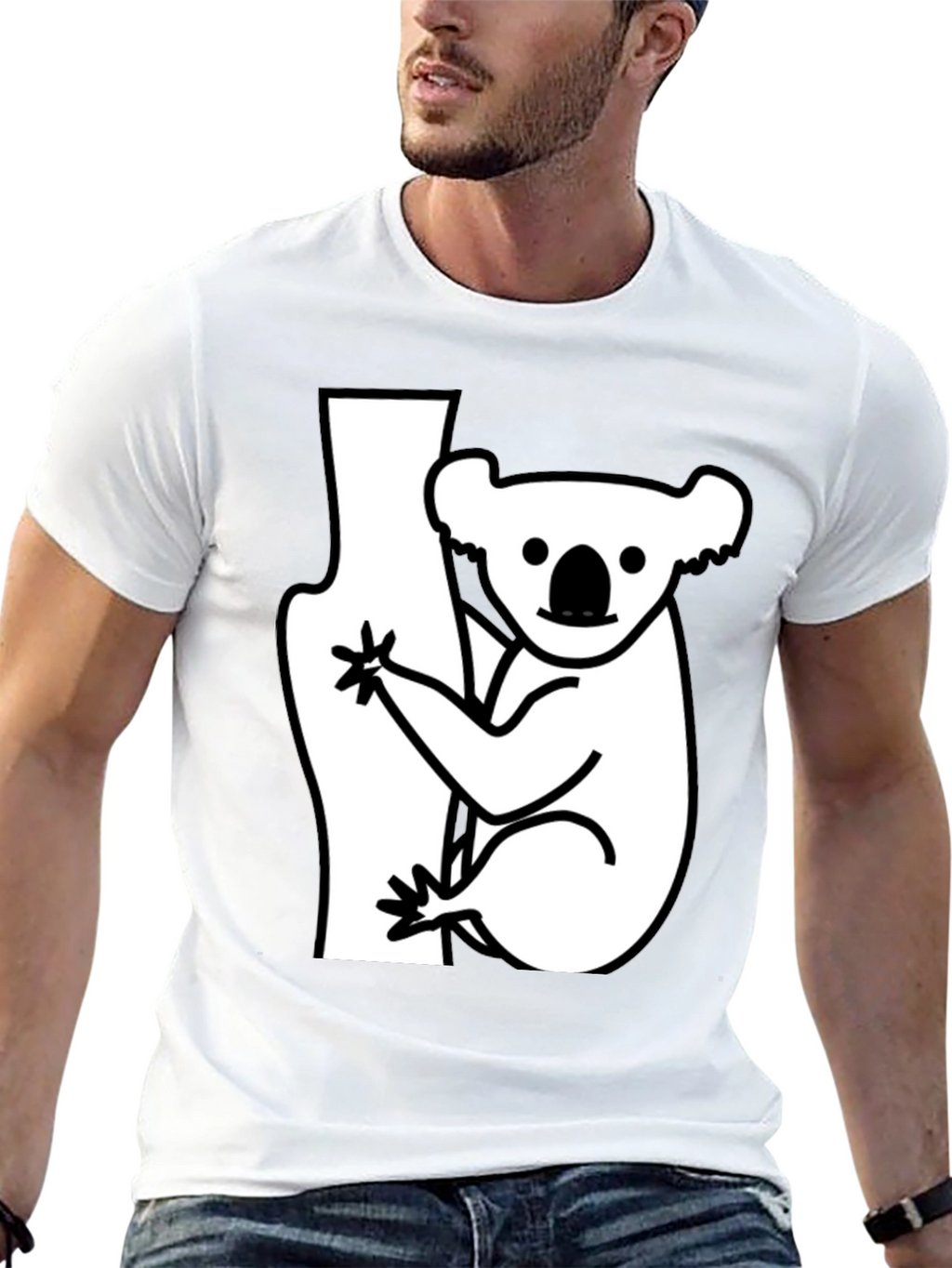 Koala Graphic Tee - Casual Comfort