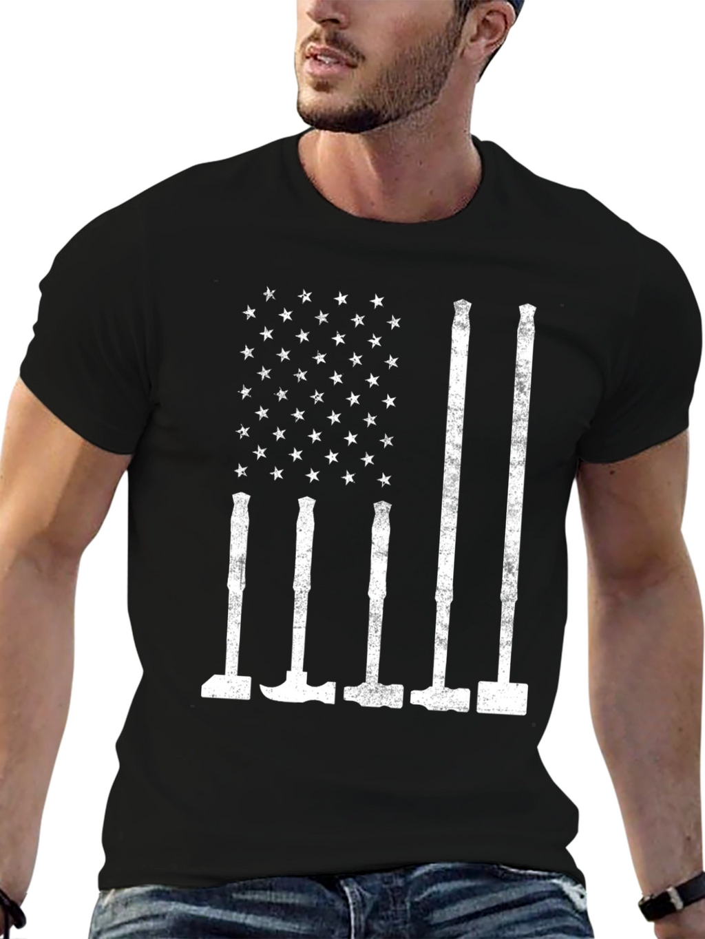 American Flag Hammer T-Shirt