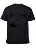 Coffee and Mascara Black Graphic Tee
