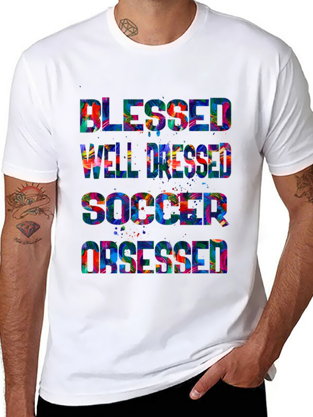 Blessed Well Dressed Soccer Obsessed T-Shirt