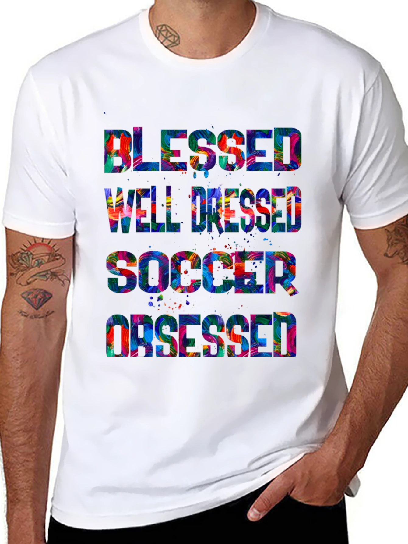 Blessed Well Dressed Soccer Obsessed T-Shirt