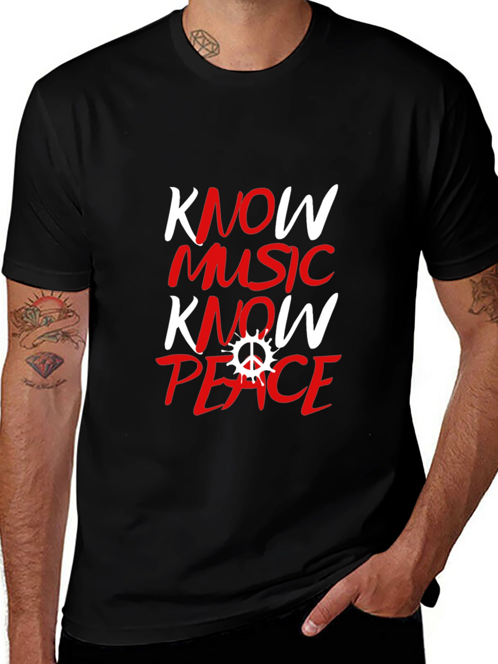 Know Music Know Peace Graphic Tee