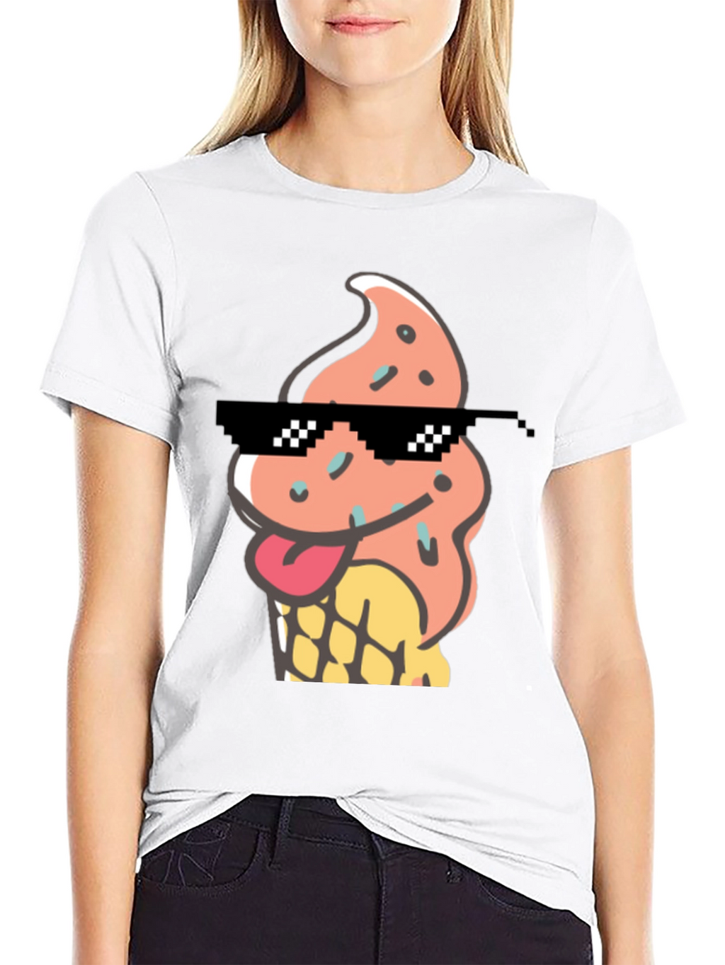 Cool Ice Cream Cone Graphic Tee