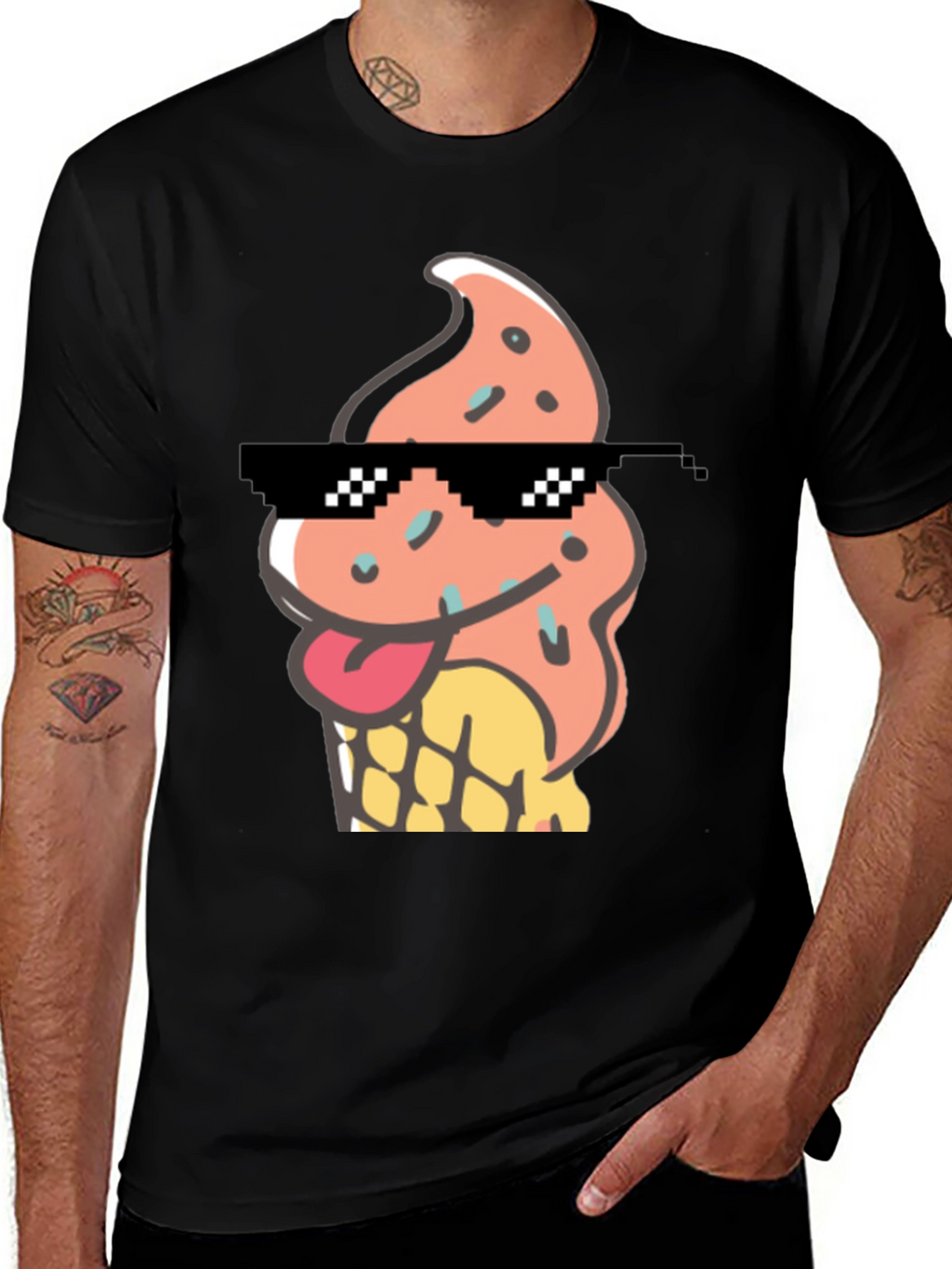 Cool Ice Cream Cone Graphic Tee