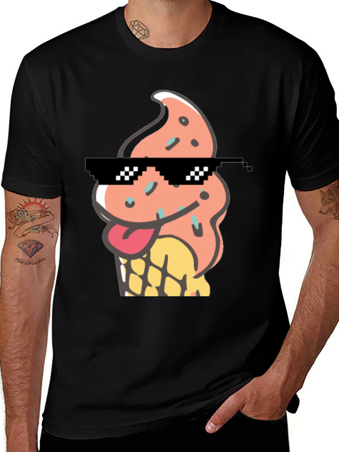Cool Ice Cream Cone Graphic Tee