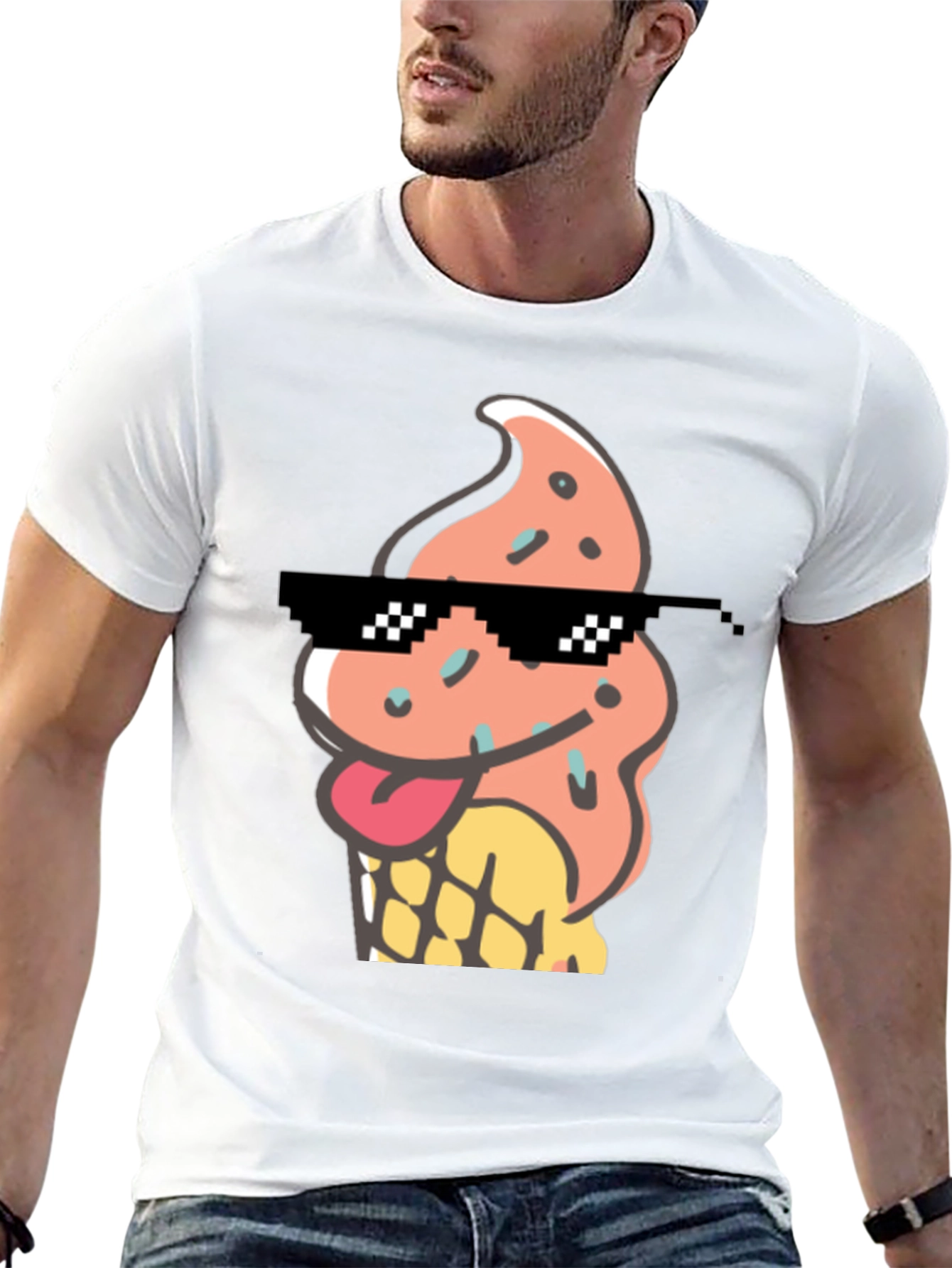 Cool Ice Cream Cone Graphic Tee
