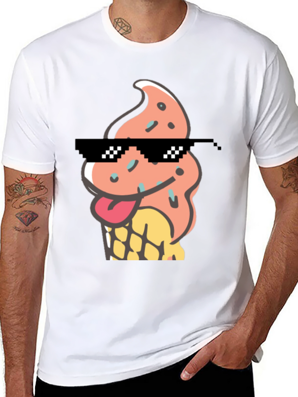 Cool Ice Cream Cone Graphic Tee