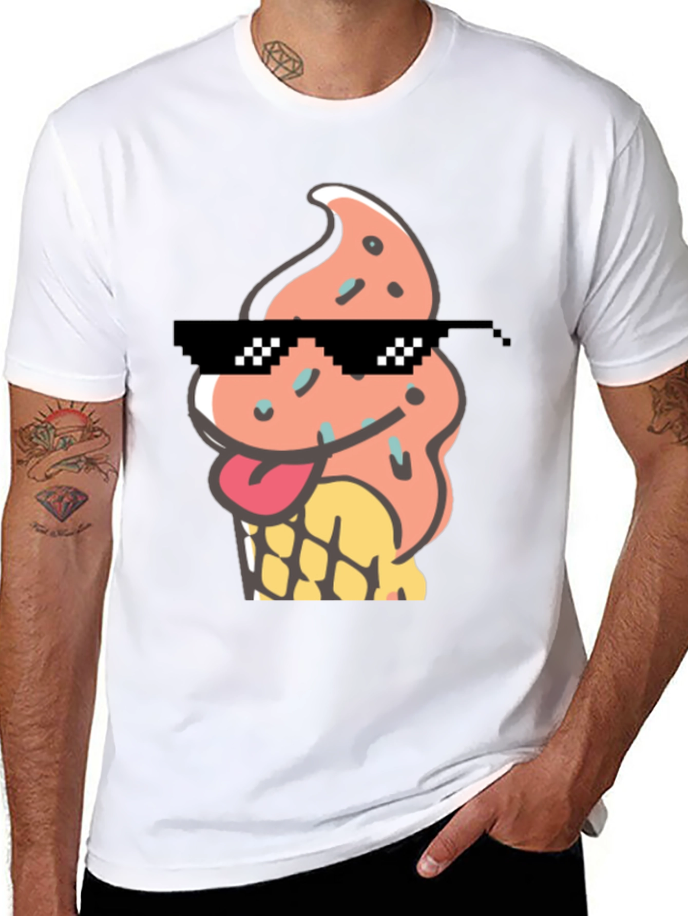 Cool Ice Cream Cone Graphic Tee