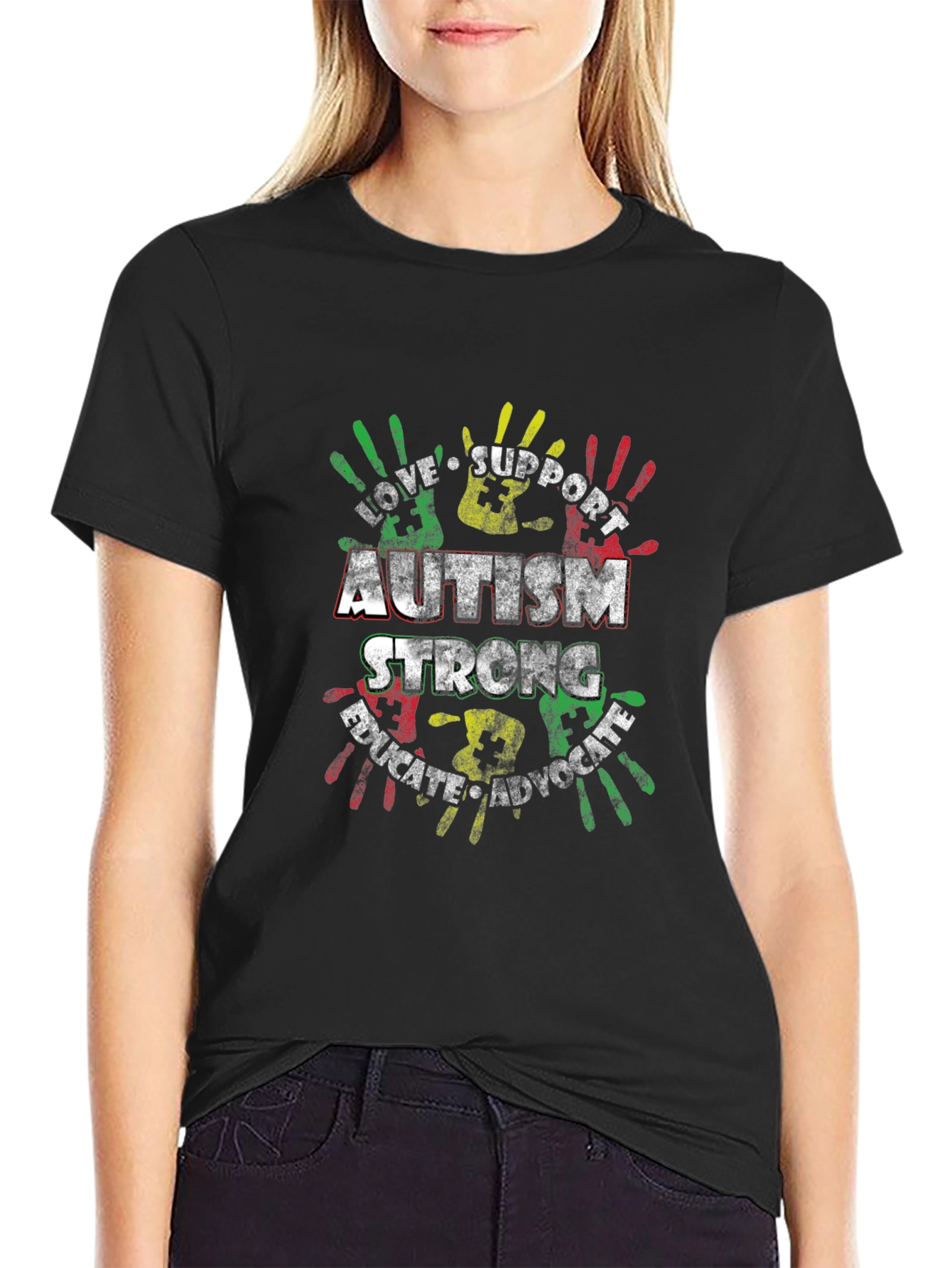 Autism Awareness T-Shirt: Love Support Educate Advocate