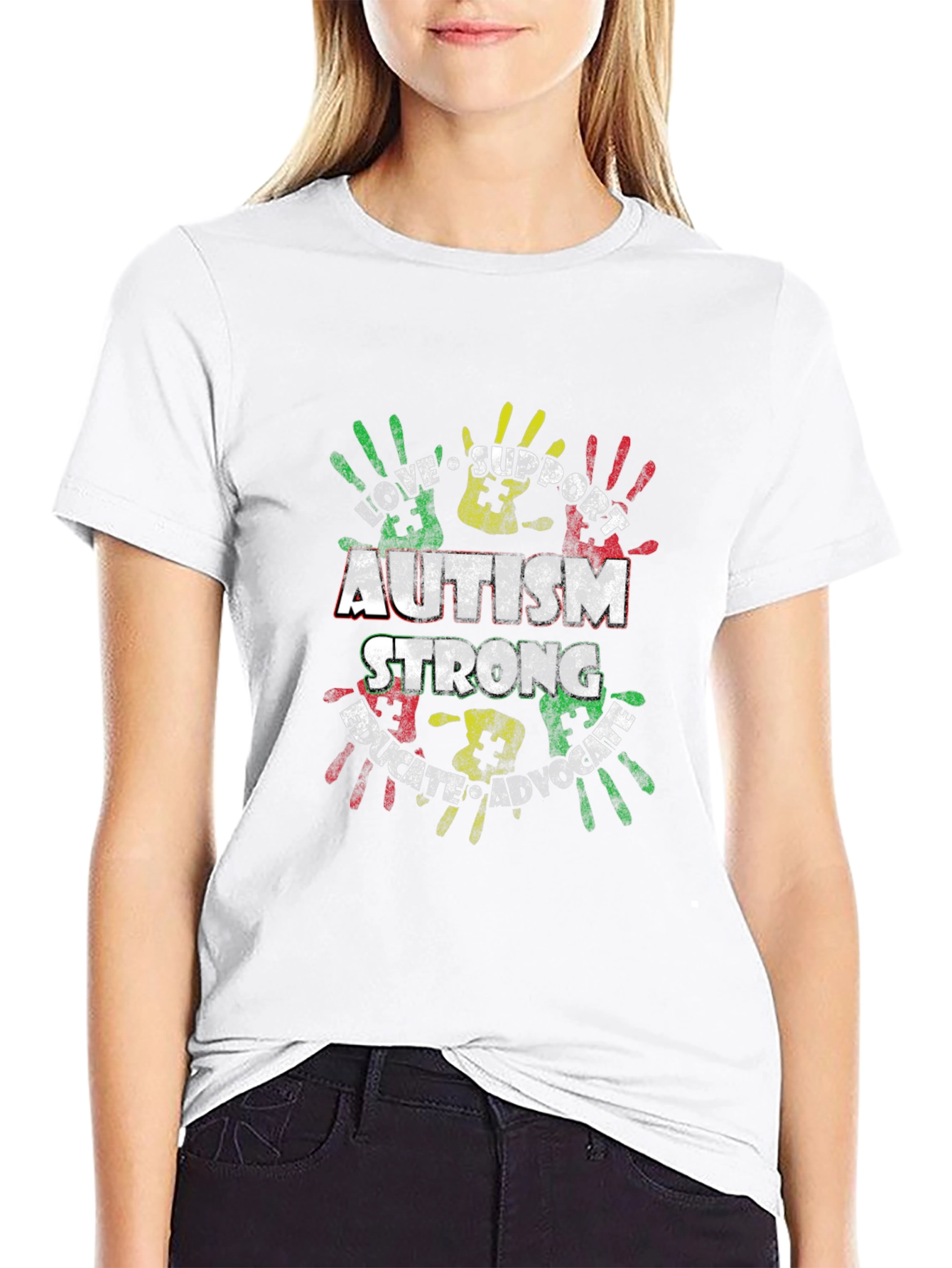 Autism Awareness T-Shirt: Love Support Educate Advocate