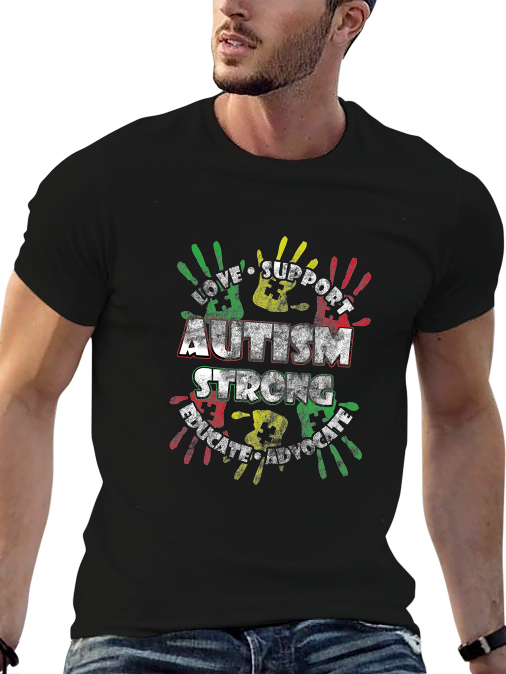 Autism Awareness T-Shirt: Love Support Educate Advocate