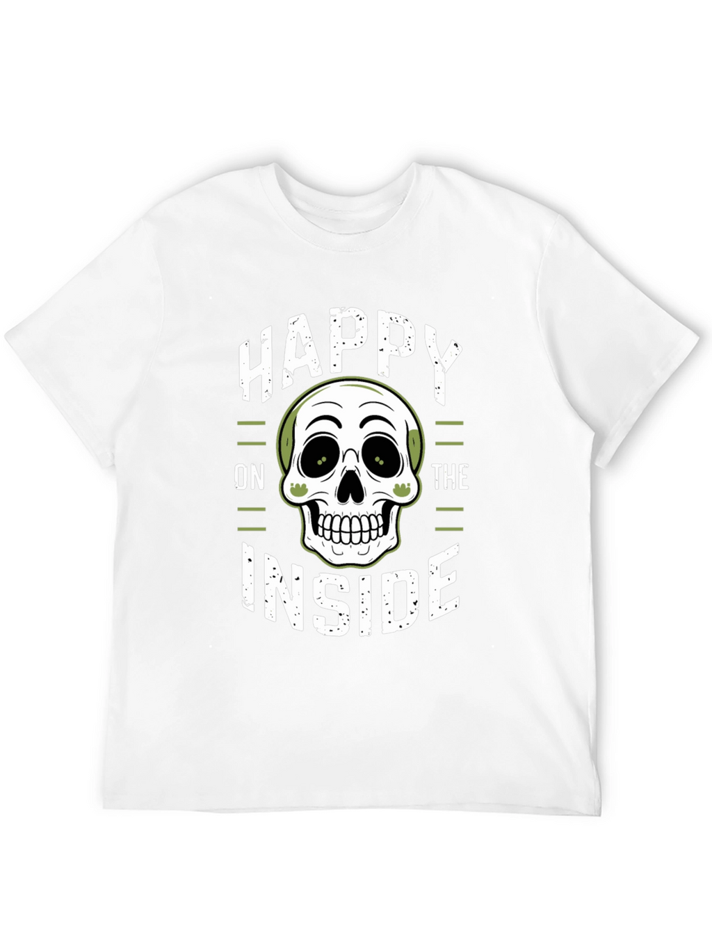Happy on the Inside Skull Graphic T-Shirt
