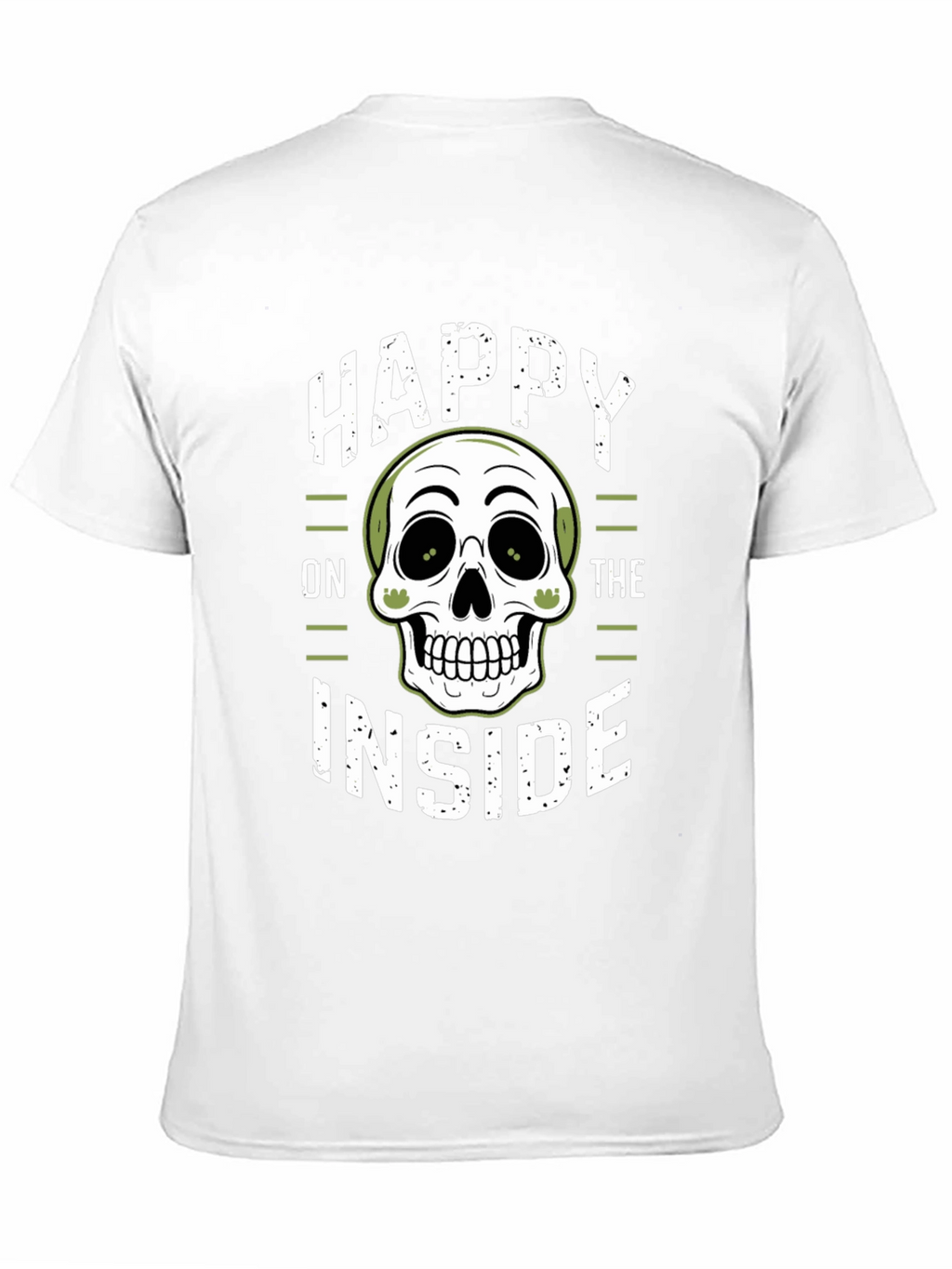 Happy on the Inside Skull Graphic T-Shirt