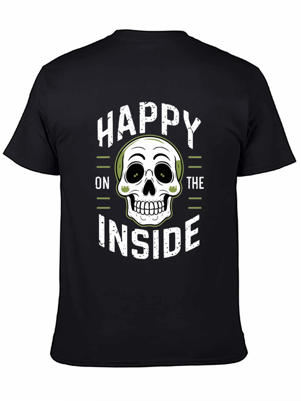 Happy on the Inside Skull Graphic T-Shirt