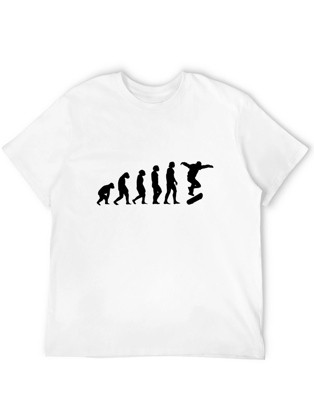 Evolution of Skateboarding Black T-Shirt