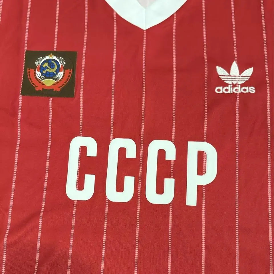 1982/1983 CCCP Home Red Retro Soccer Jersey Detail 1