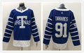 Men's Toronto Maple Leafs John Tavares #91 Blue Player Game Jerseys