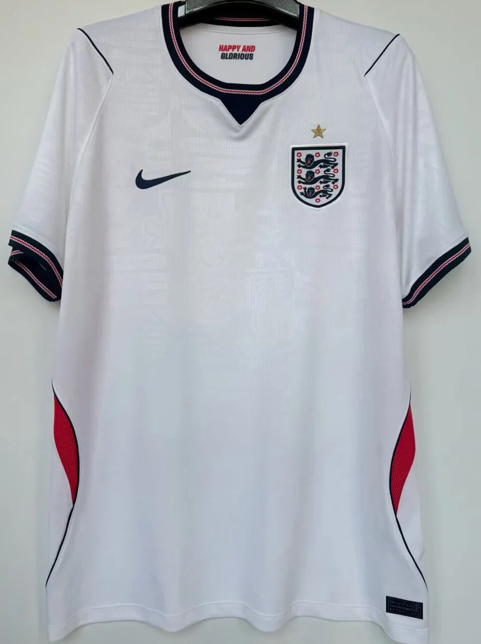 2026/27 England 1:1 Quality Home White Fans Soccer Jersey Detail 2