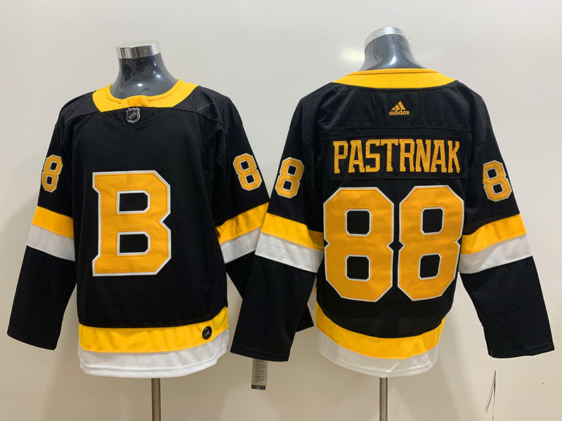 Men's Boston Bruins David Pastrnak #88 Black Game Jerseys