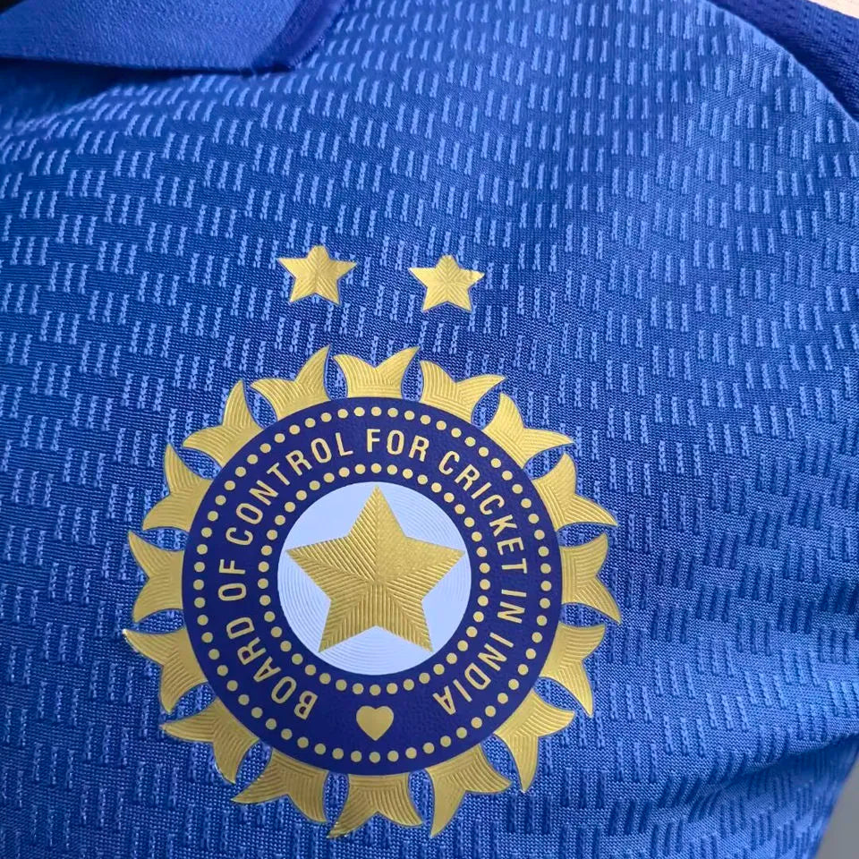 2025/26 Indian Home Blue Player Version Soccer Jersey Detail 2