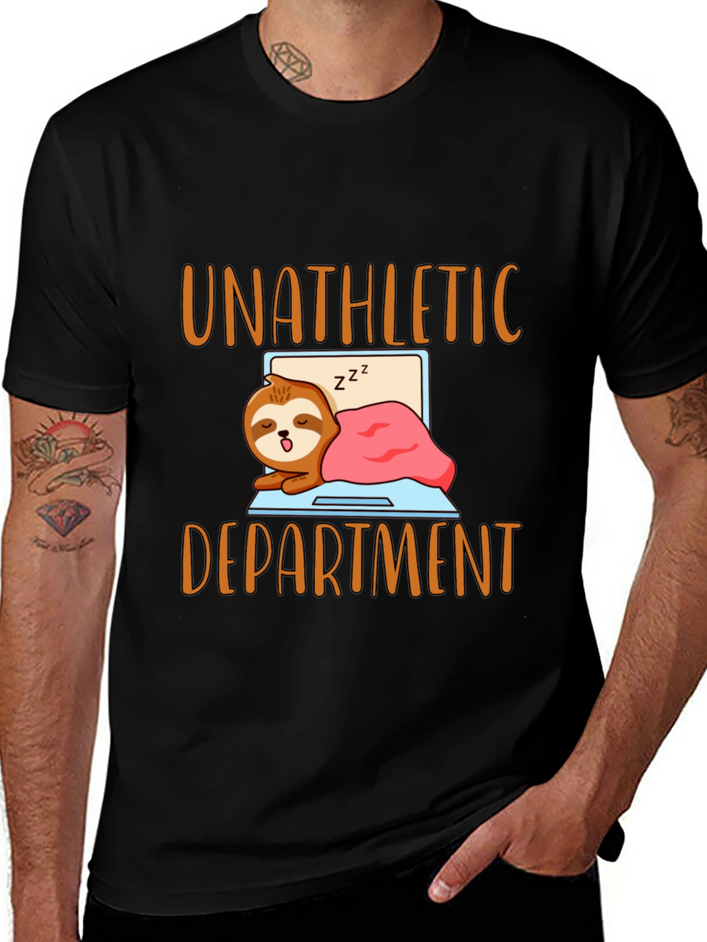Unathletic Department Sloth Graphic T-Shirt