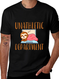 Unathletic Department Sloth Graphic T-Shirt