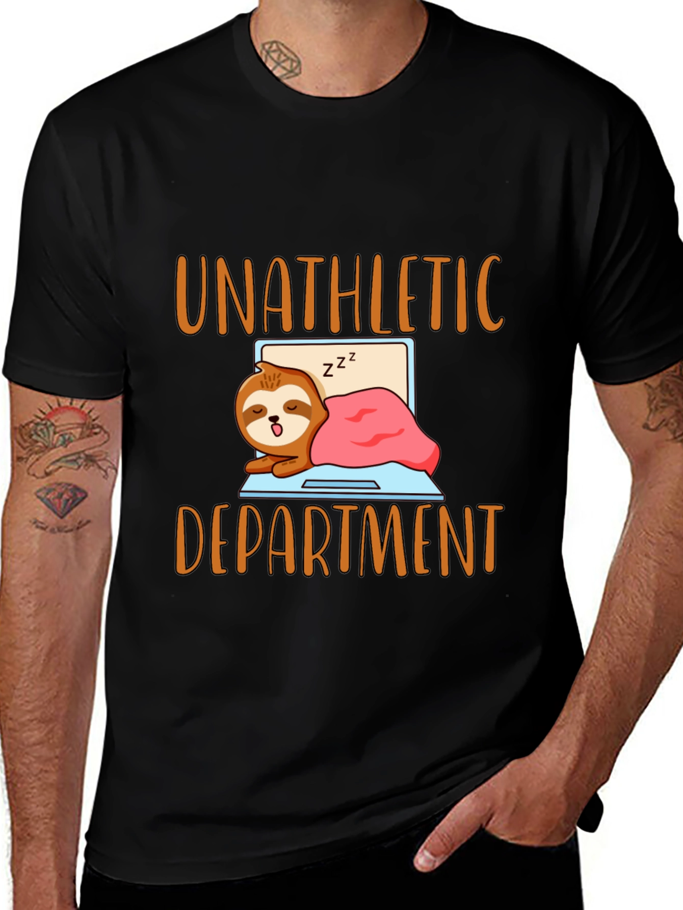 Unathletic Department Sloth Graphic T-Shirt