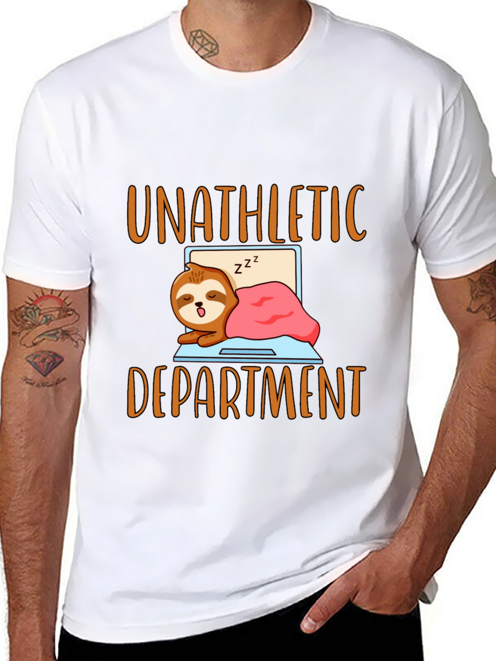 Unathletic Department Sloth Graphic T-Shirt