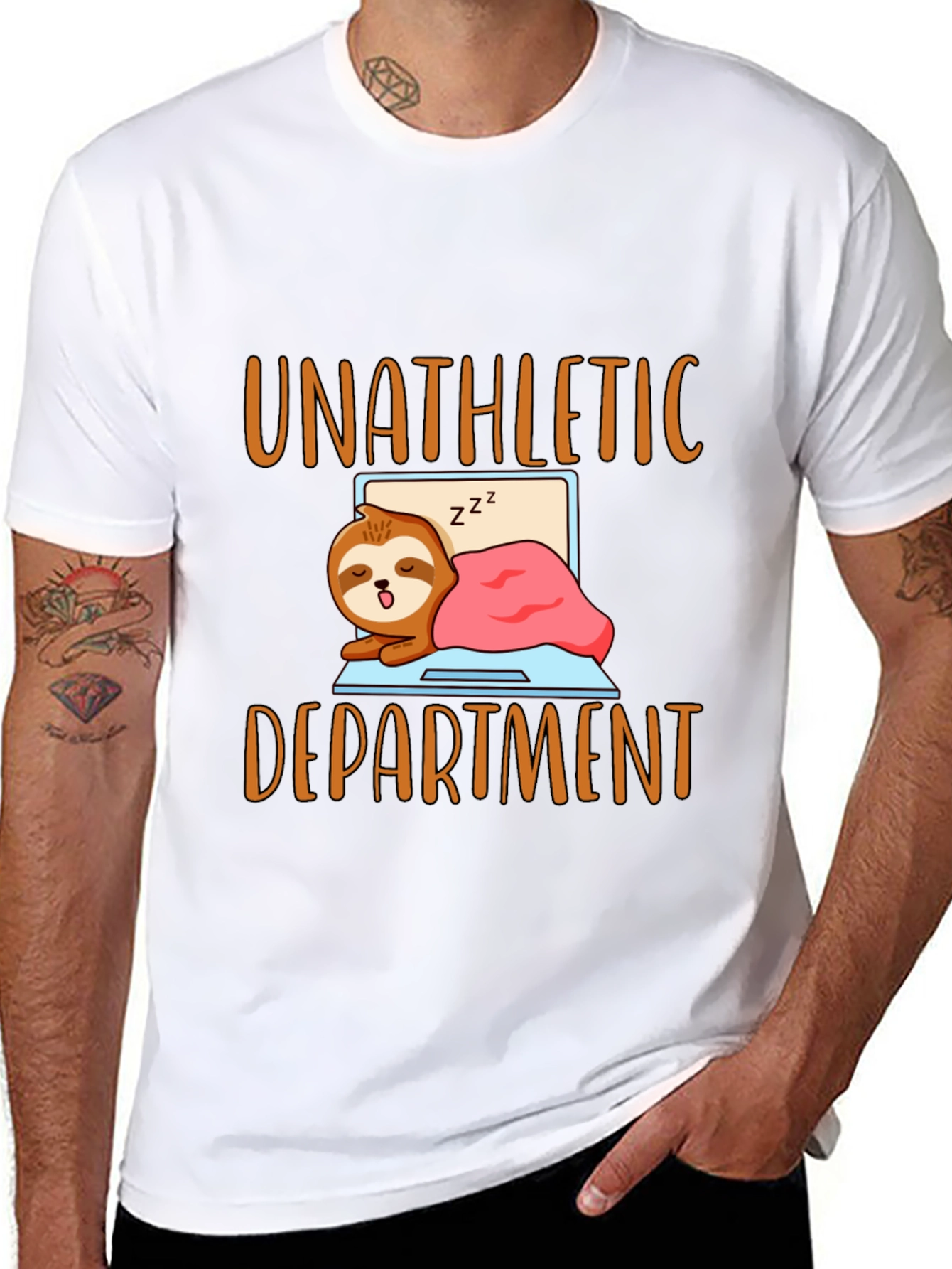 Unathletic Department Sloth Graphic T-Shirt