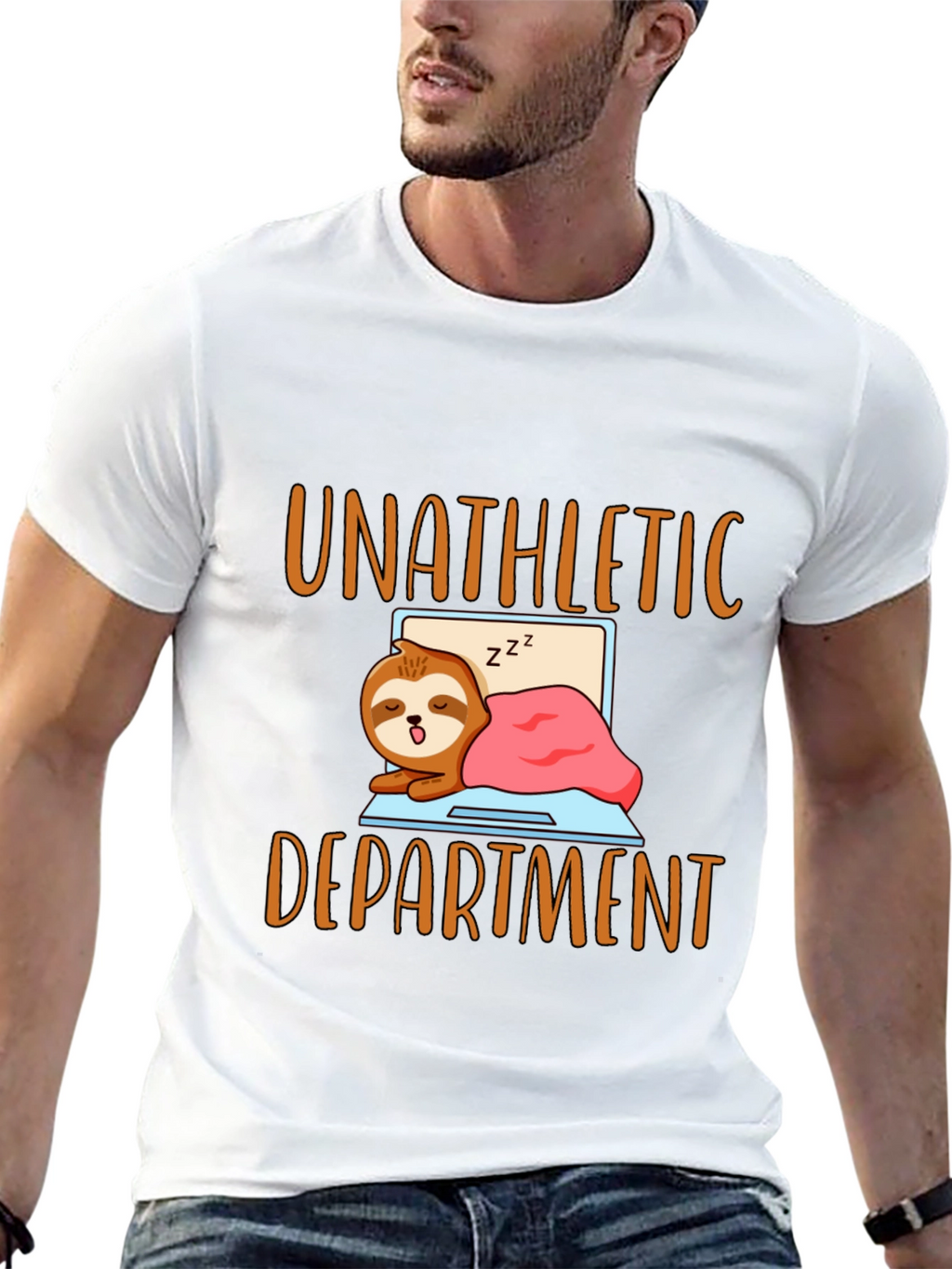 Unathletic Department Sloth Graphic T-Shirt