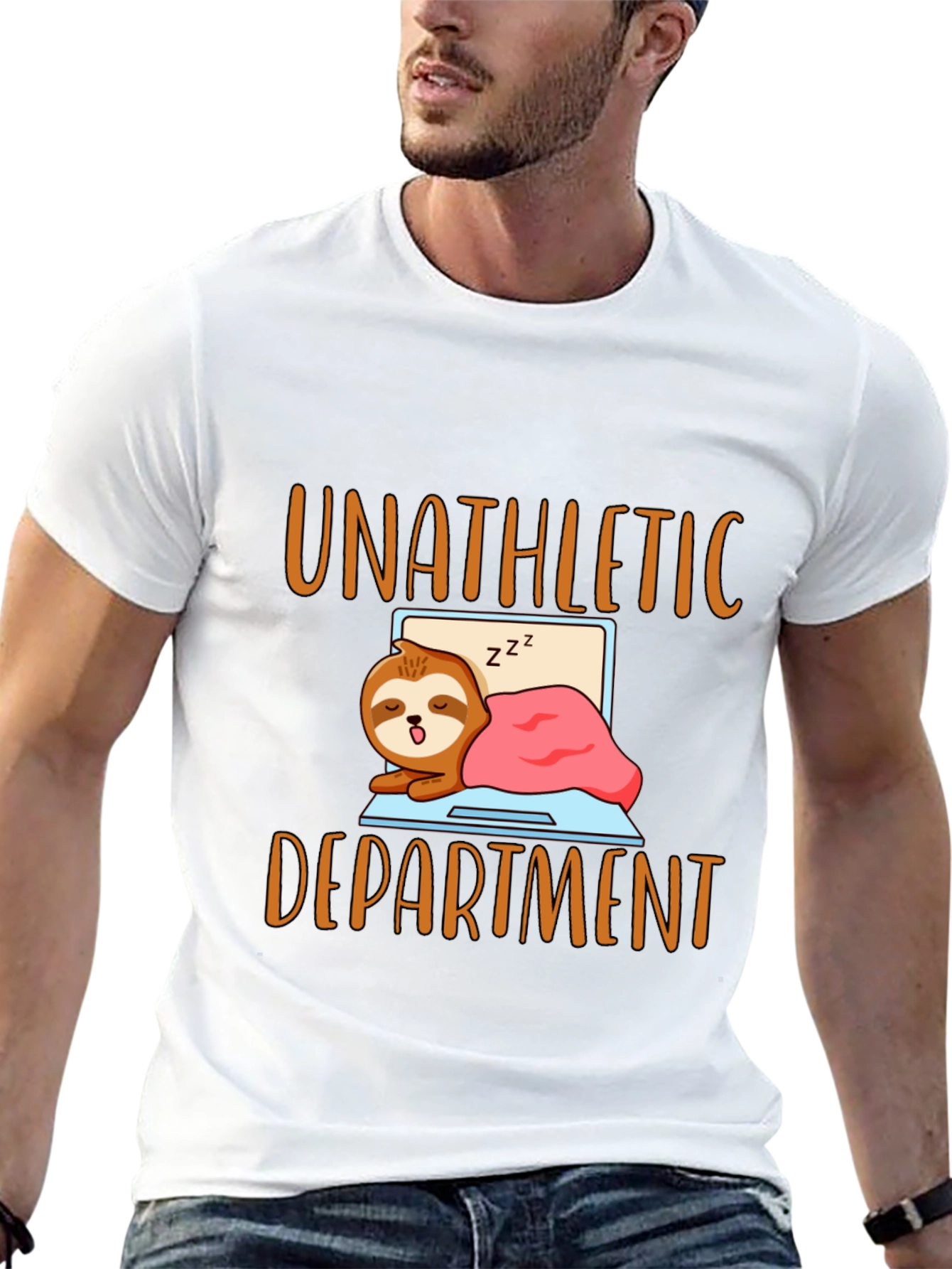 Unathletic Department Sloth Graphic T-Shirt