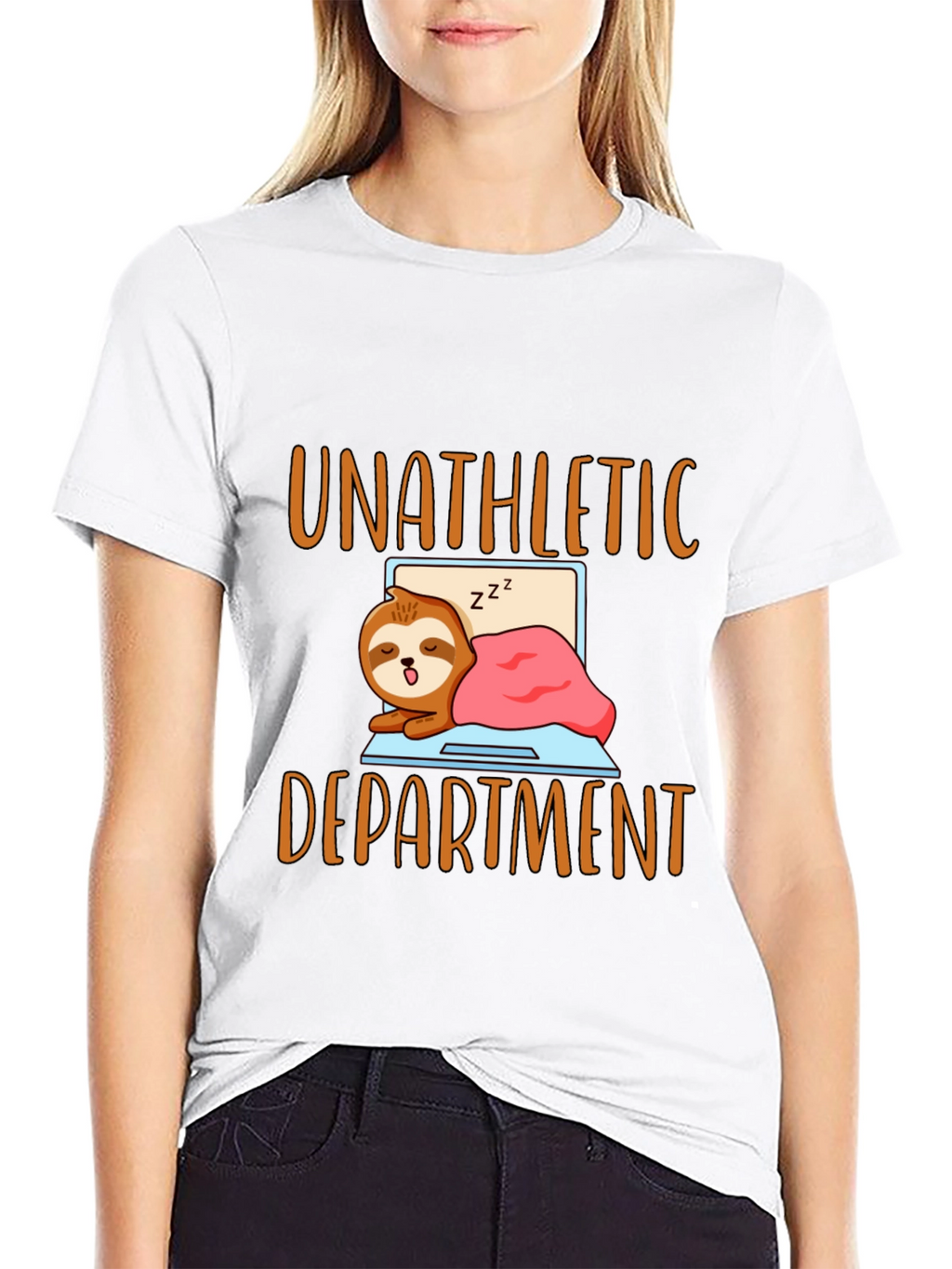 Unathletic Department Sloth Graphic T-Shirt