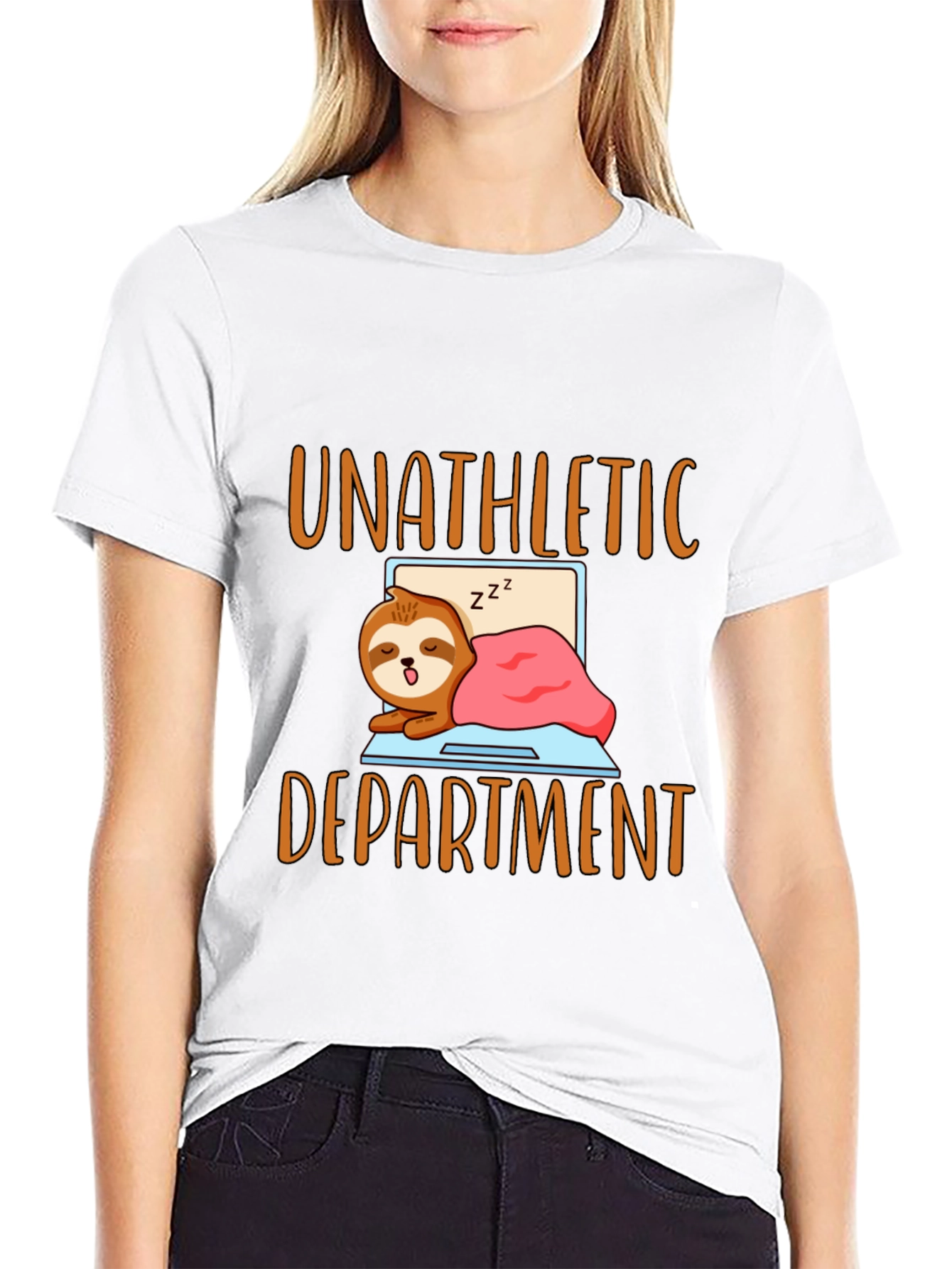 Unathletic Department Sloth Graphic T-Shirt